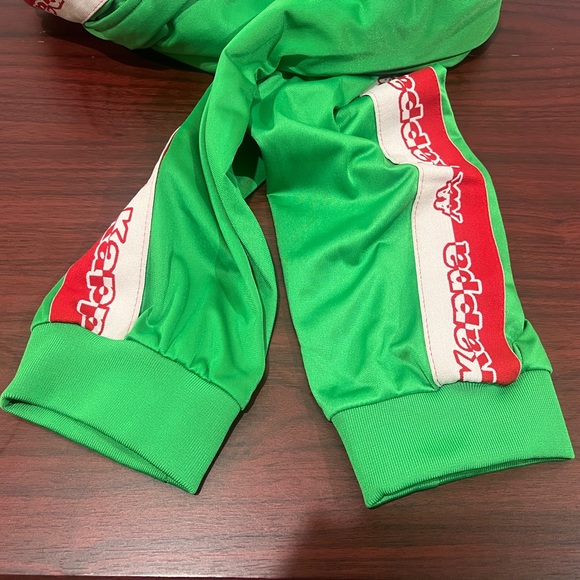 Kappa, Logo Tape Dalic, Sweatpants, Green, Red & White - Picture 5 of 10